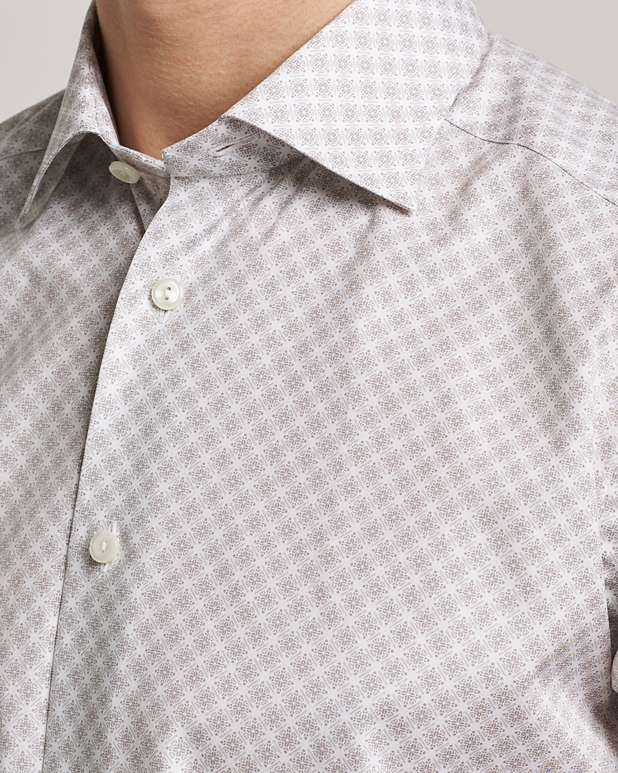 Homme | Chemises | Eton | Signature Poplin Shirt Brown