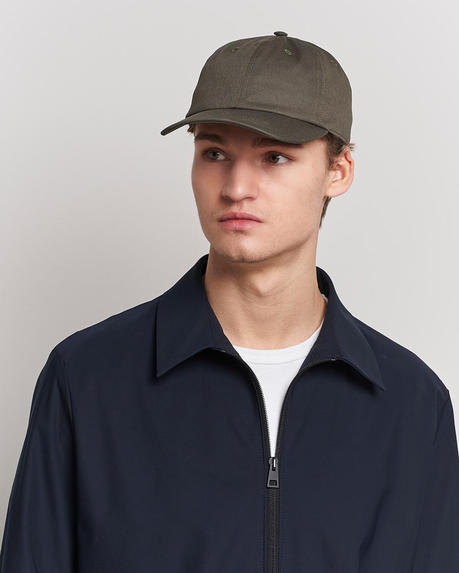 Homme | Eton Cotton Baseball Cap Green | Eton | Cotton Baseball Cap Green