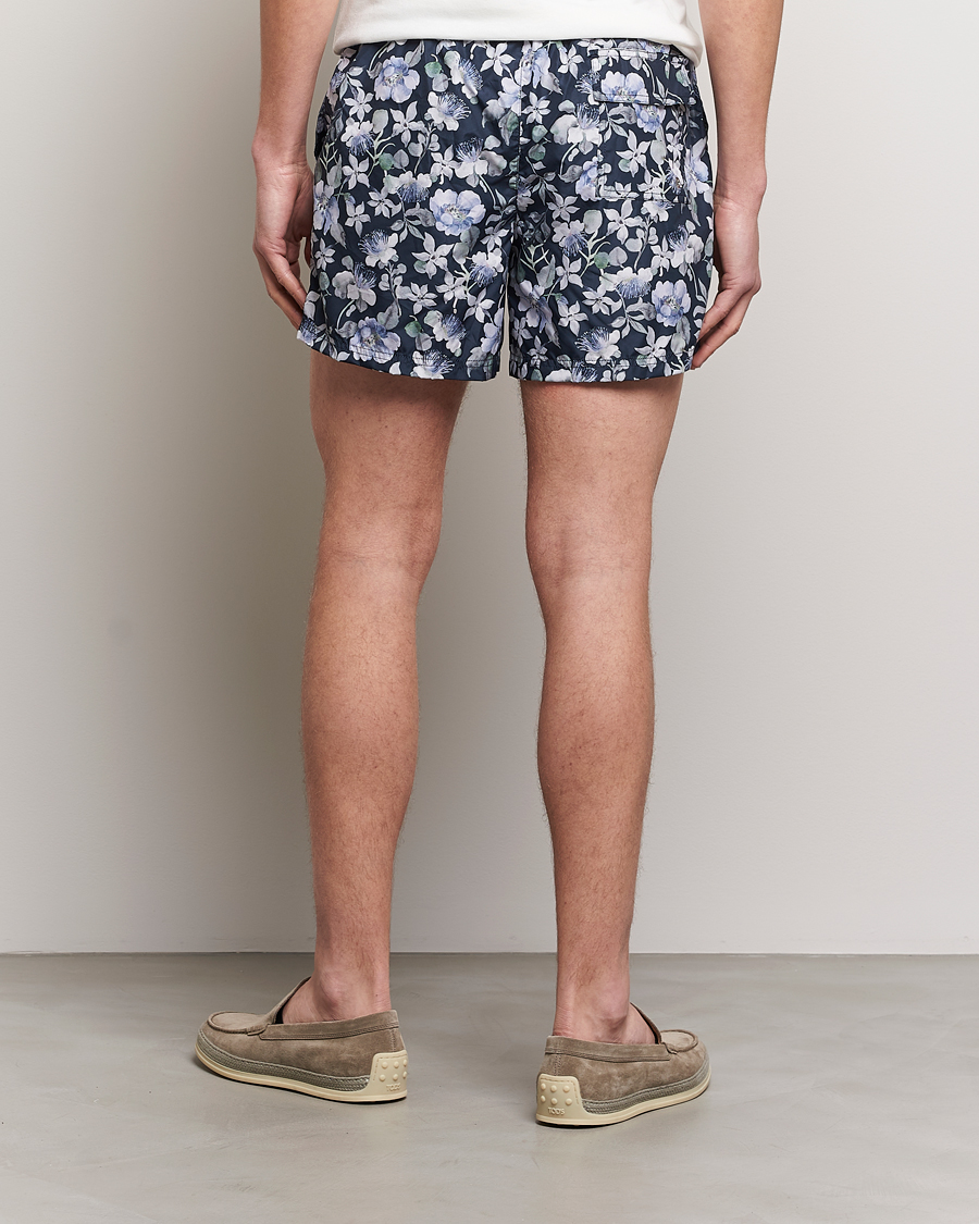 Homme | Maillots De Bain | Eton | Floral Swim Shorts Navy Blue