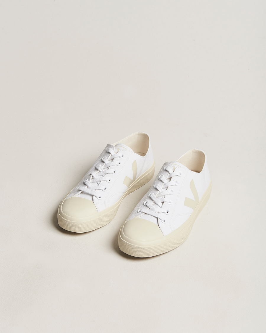 Homme | Veja Wata Canvas Low Sneaker White Pierre | Veja | Wata Canvas Low Sneaker White Pierre