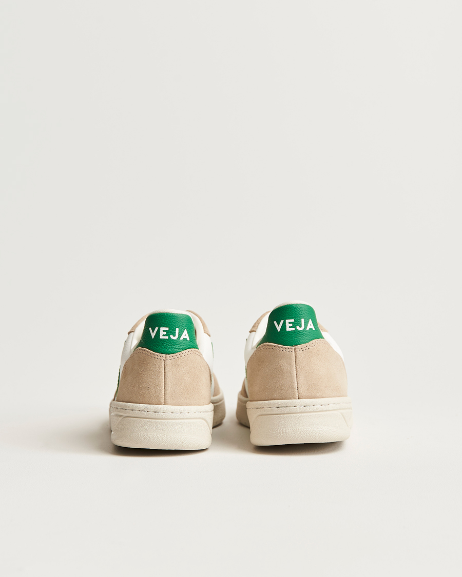Homme | Veja V-10 Chromefree Leather Extra White/Emeraude Green | Veja | V-10 Chromefree Leather Extra White/Emeraude Green