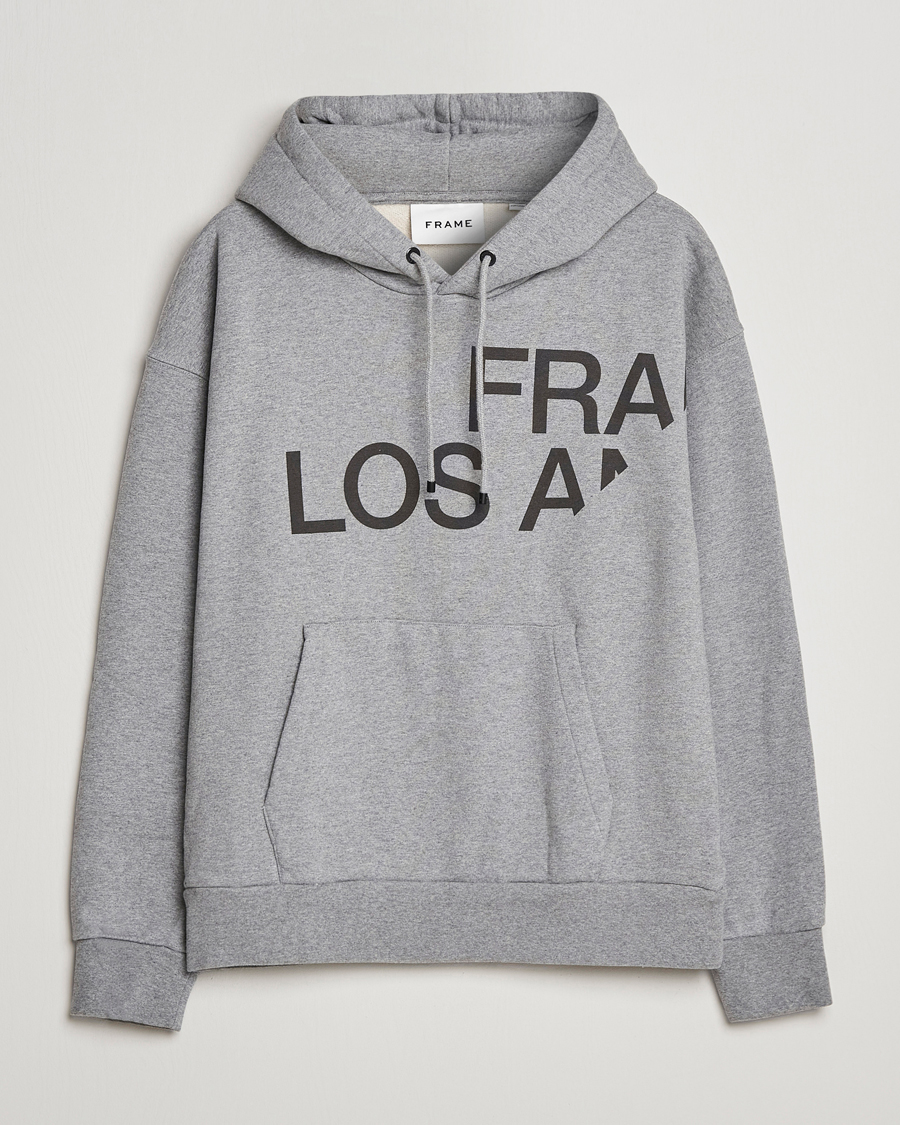 Homme | Pulls Et Tricots | FRAME | Logo Hoodie Grey Melange