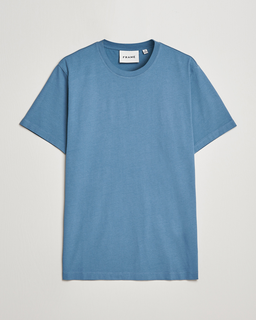 Homme | T-shirts | FRAME | Logo T-Shirt Grey Blue