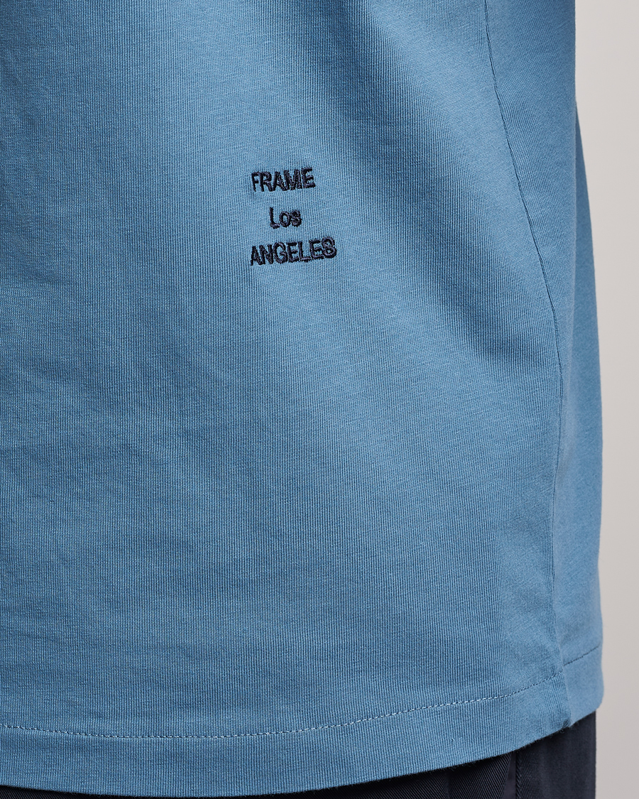 Homme | T-shirts | FRAME | Logo T-Shirt Grey Blue
