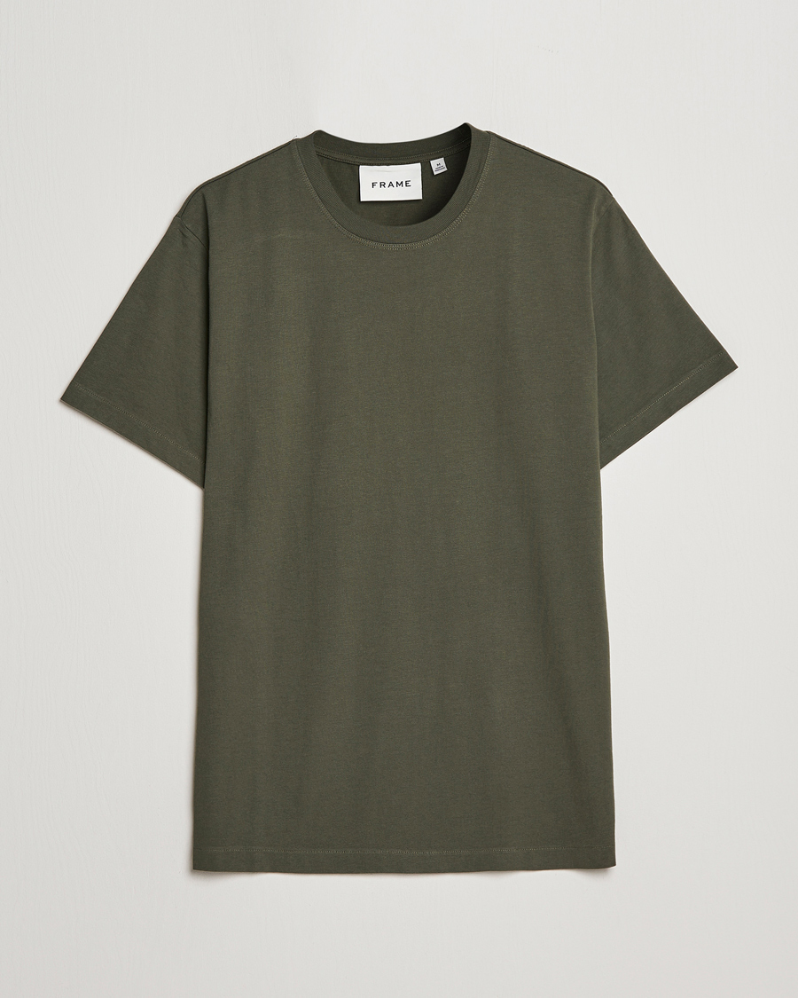 Homme | T-shirts | FRAME | Logo T-Shirt Olive Green