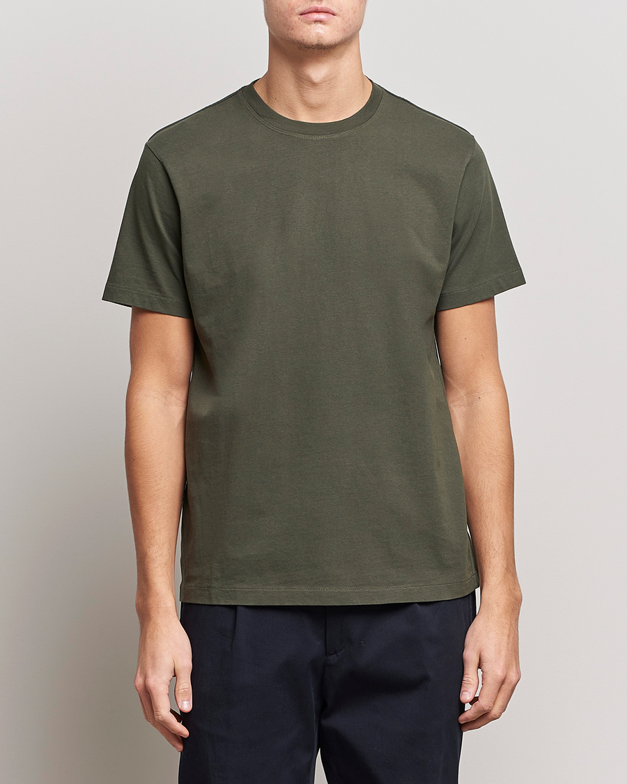 Homme | T-shirts | FRAME | Logo T-Shirt Olive Green
