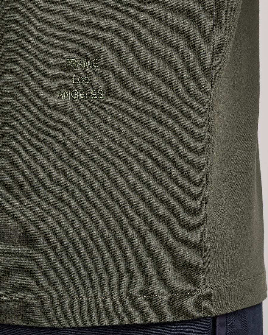 Homme | T-shirts | FRAME | Logo T-Shirt Olive Green