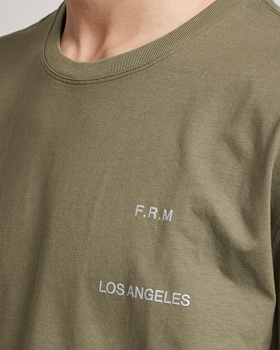 Homme | T-shirts | FRAME | Logo Print T-Shirt Old Green