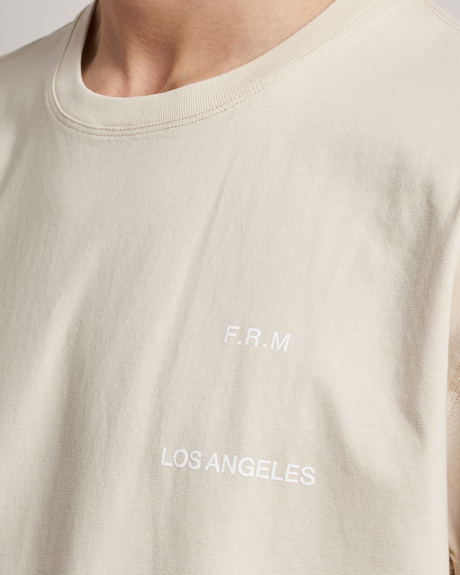 Homme | T-shirts | FRAME | Logo Print T-Shirt White Beige