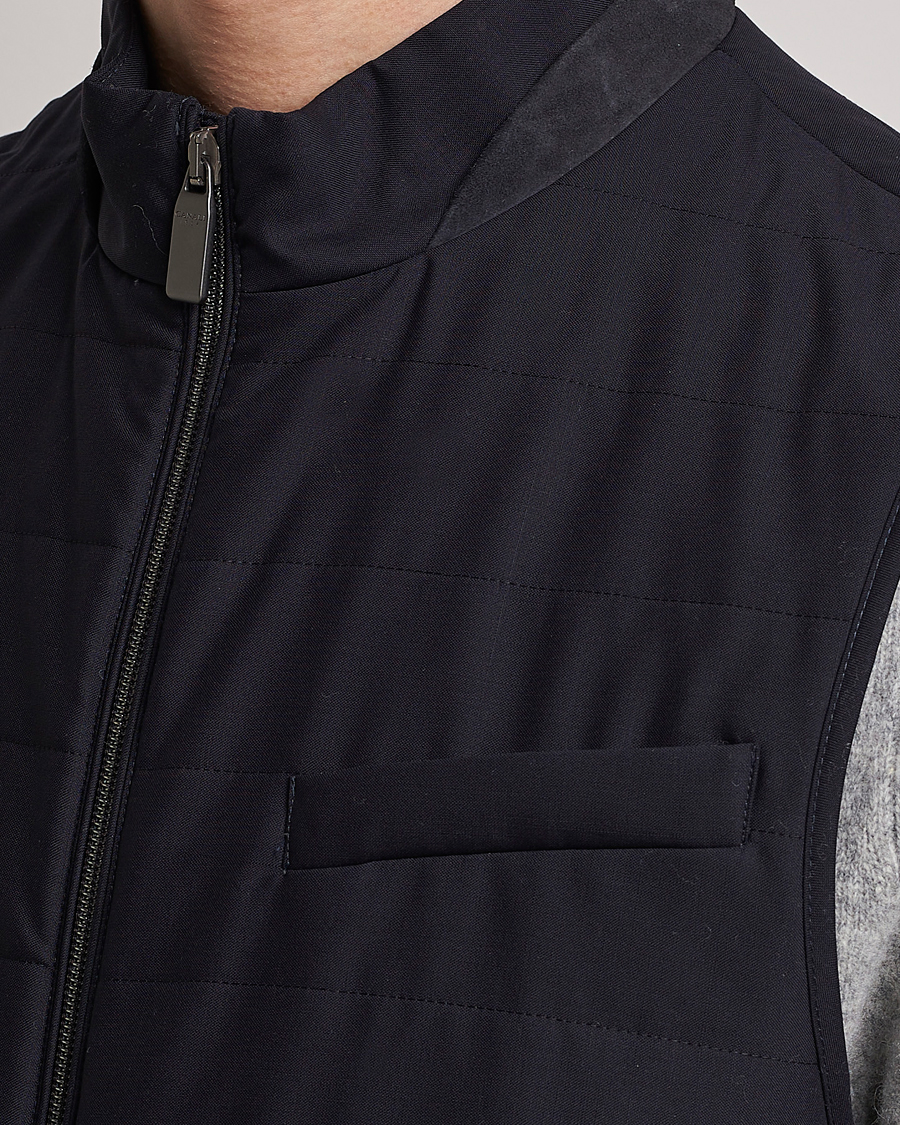 Homme | Gilets | Canali | Impeccabile Padded Gilet Navy