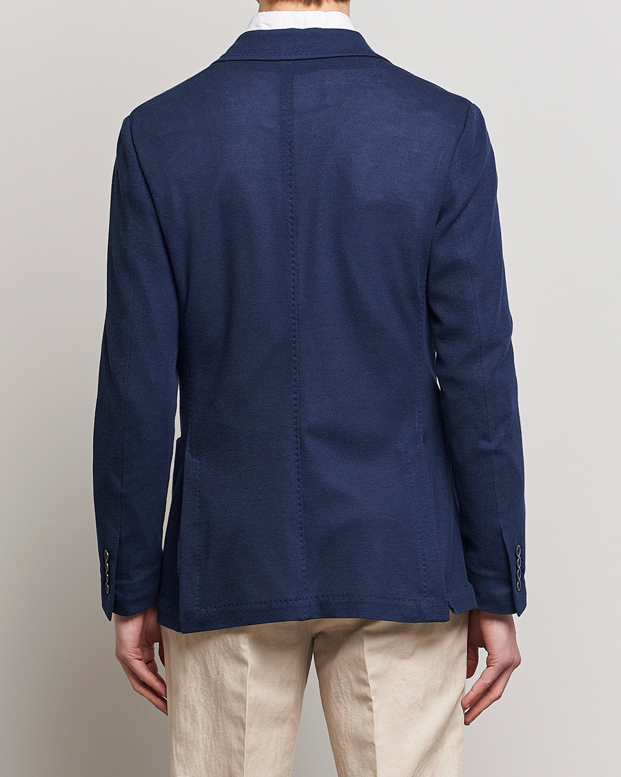 Homme | Blazers | Canali | Cotton Stretch Jersey Blazer Navy