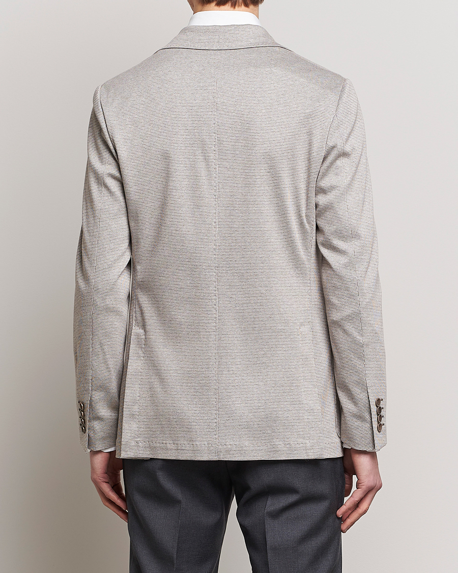 Homme | Blazers | Canali | Houndstooth Jersey Blazer Beige