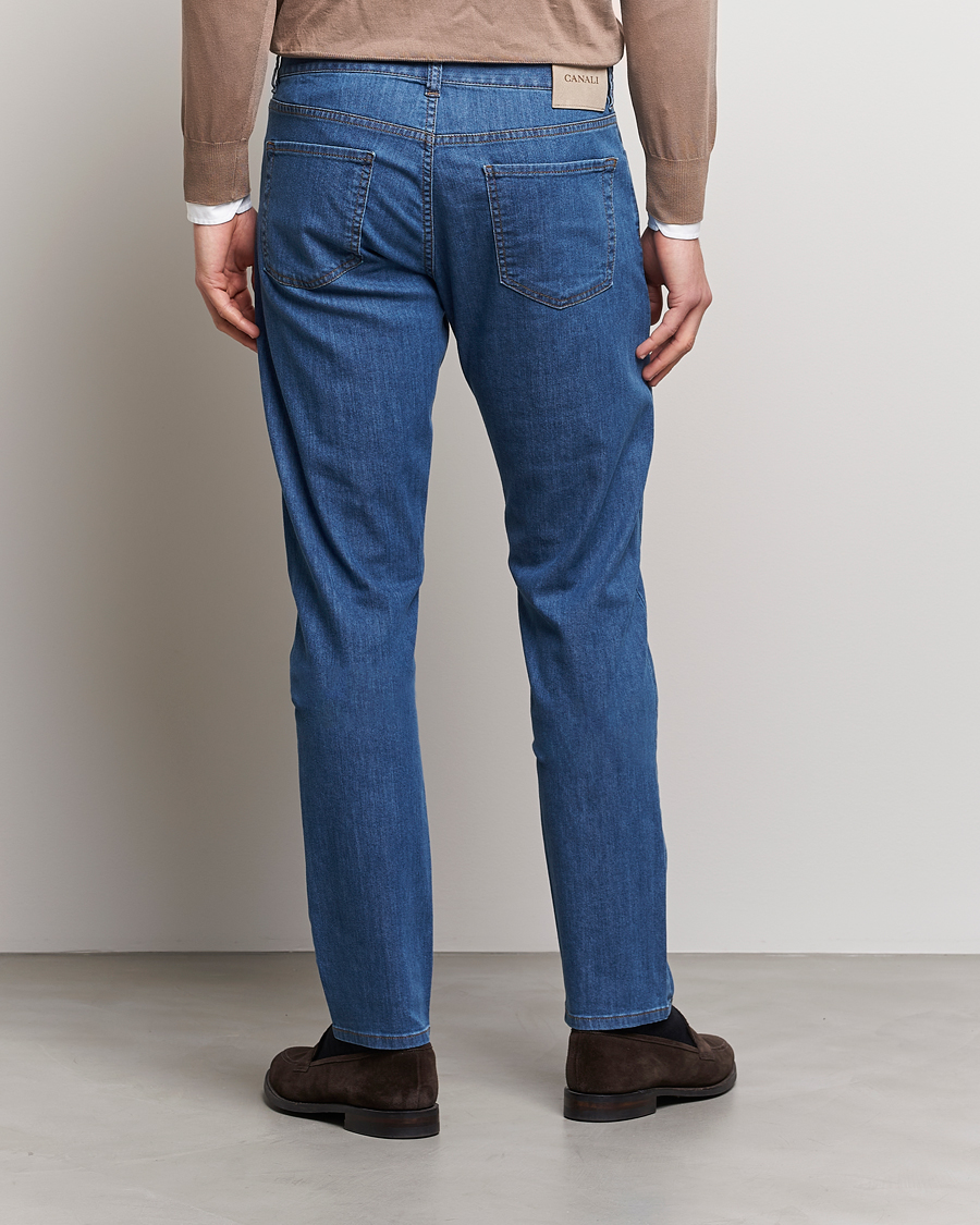 Homme | Jeans | Canali | Slim Fit 5-Pocket Jeans Blue Wash