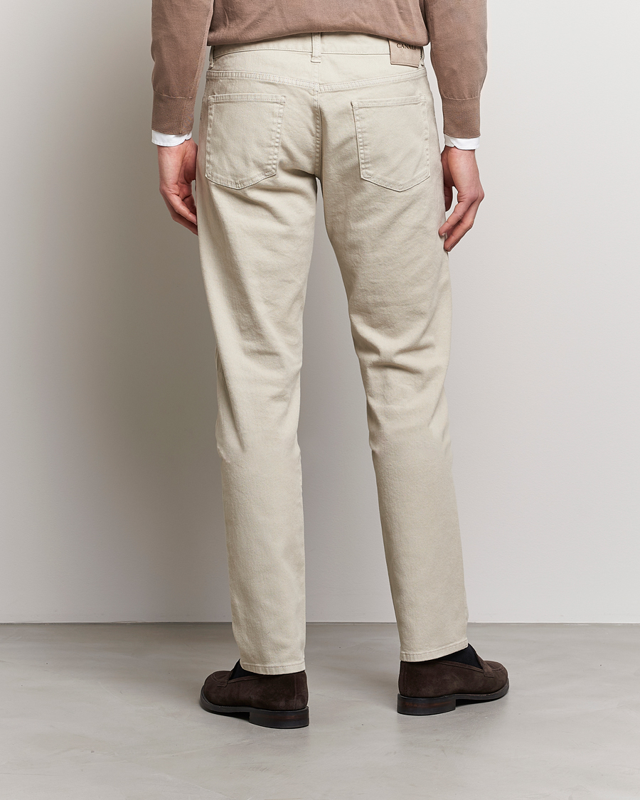 Homme | Pantalons | Canali | Slim Fit 5-Pocket Pants Beige