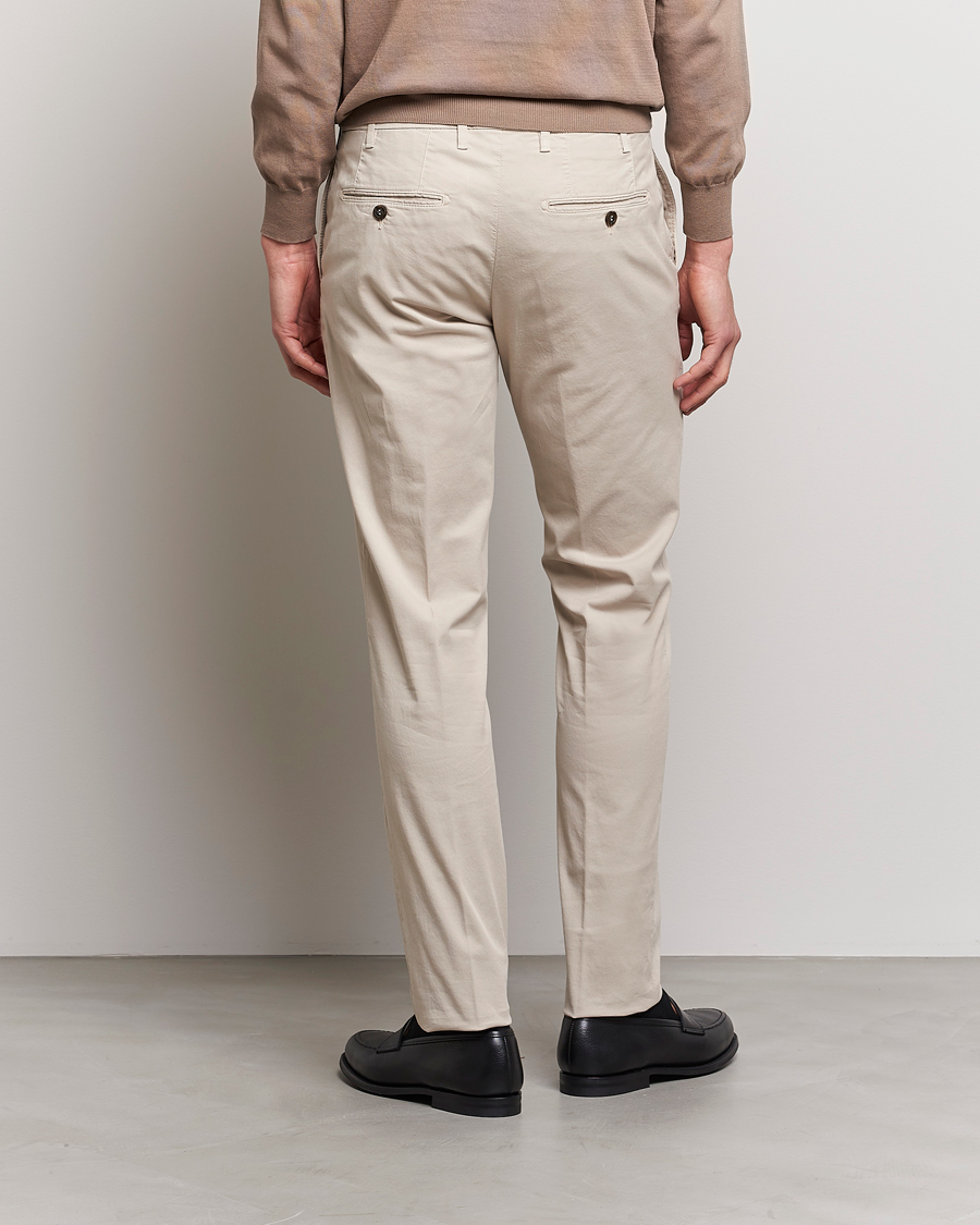 Homme | Pantalons | Canali | Cotton Stretch Chinos Beige