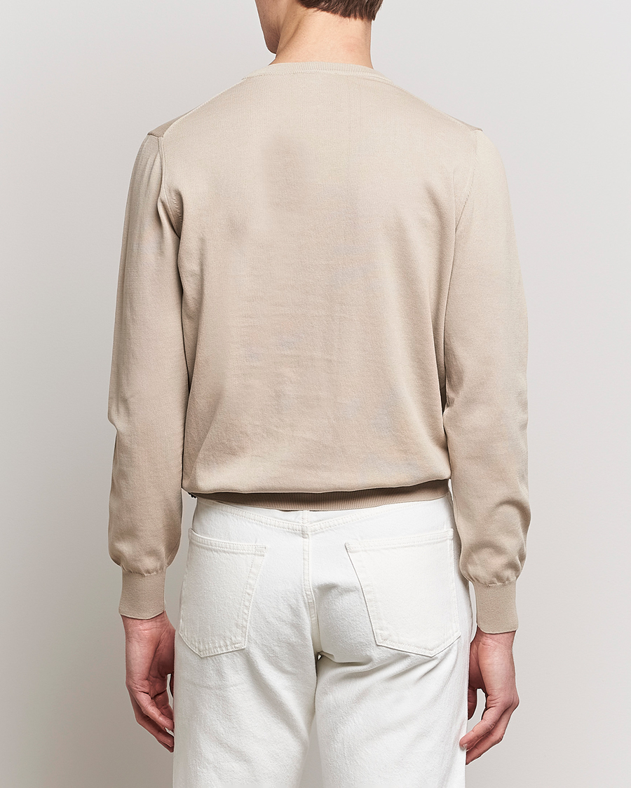 Homme | Pulls Et Tricots | Canali | Cotton Crew Neck Pullover Beige