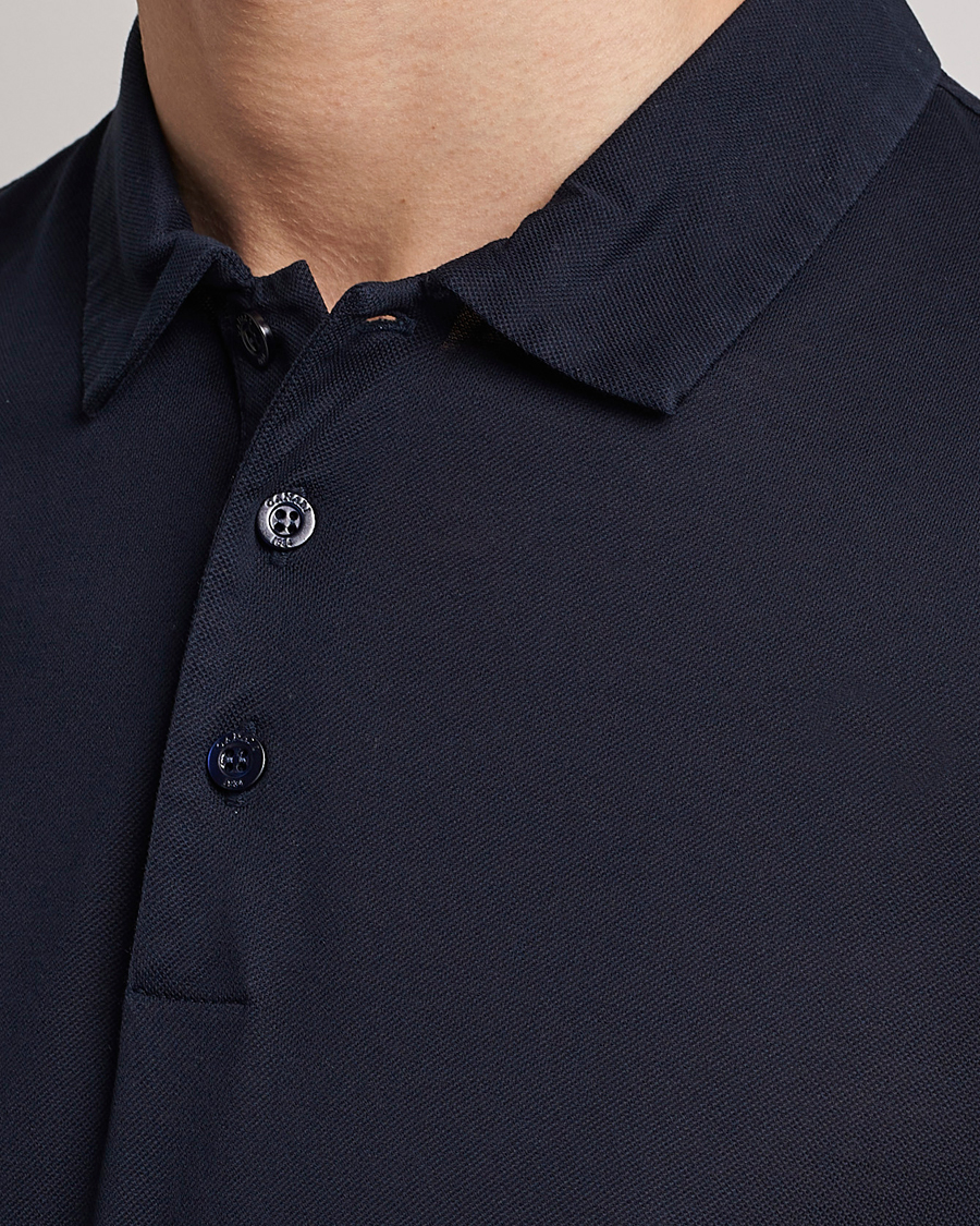 Homme | Polos | Canali | Short Sleeve Polo Pique Navy