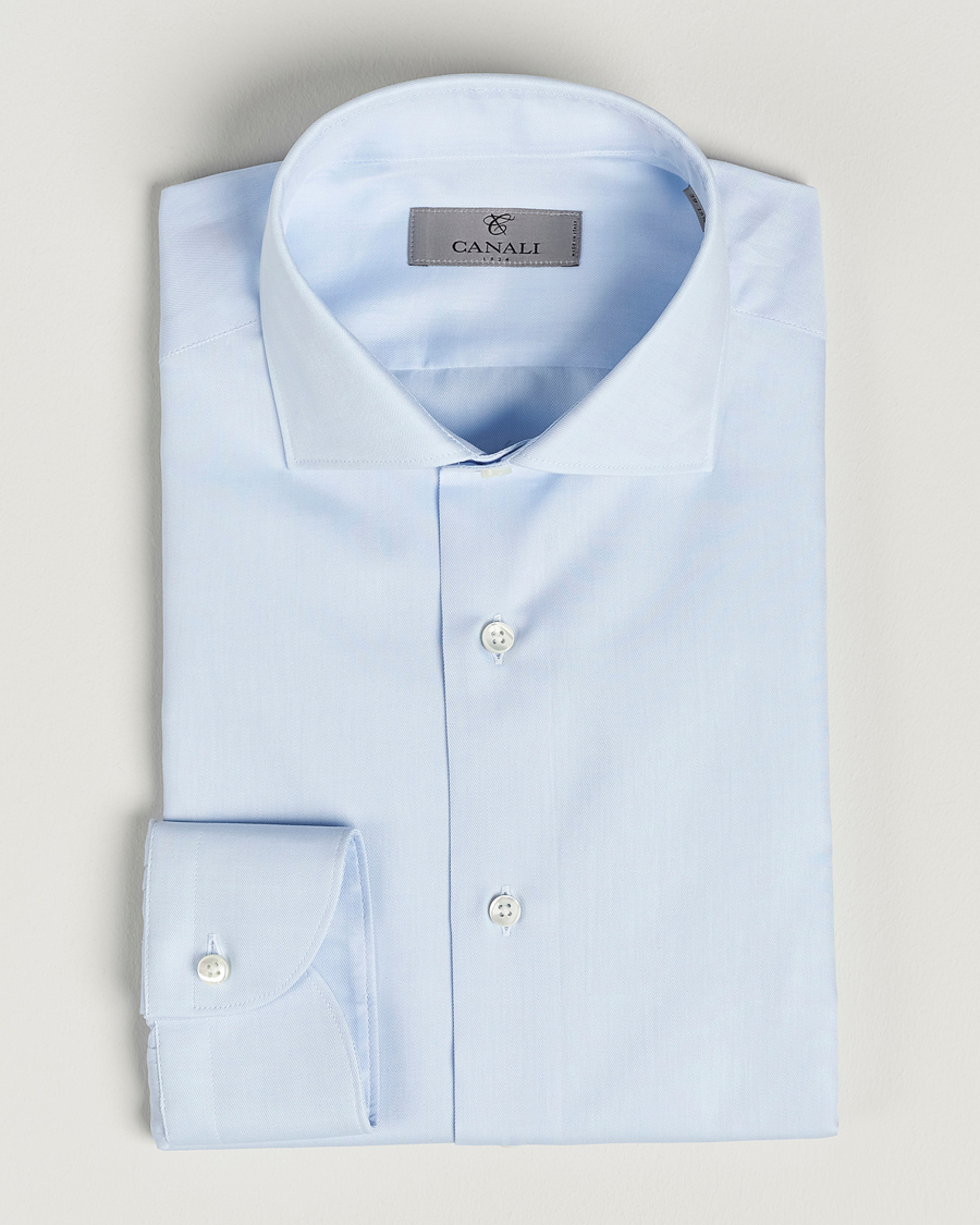  | | Canali | Slim Fit Cotton Shirt Light Blue