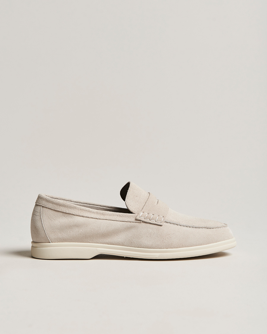 Homme | Canali Summer Loafers Light Beige Suede | Canali | Summer Loafers Light Beige Suede