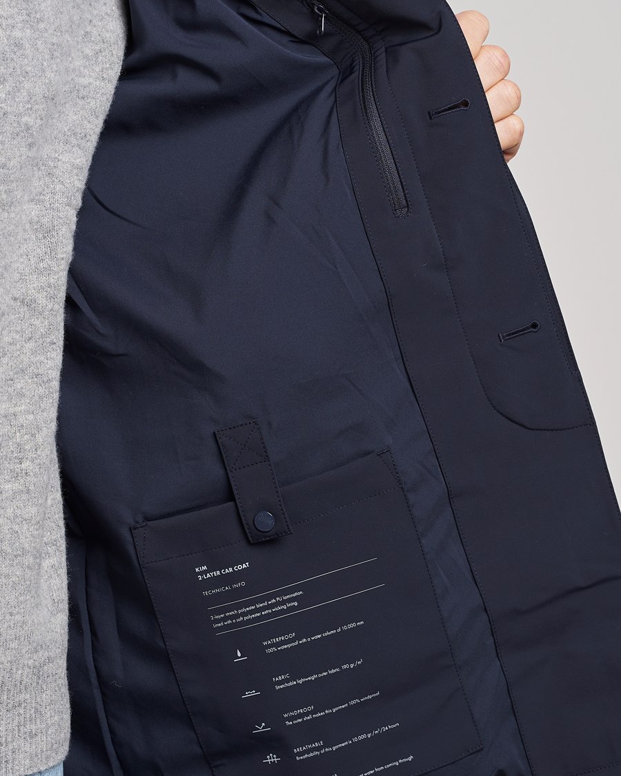 Homme | Manteaux Et Vestes | NN07 | Kim Waterproof Car Coat Navy Blue
