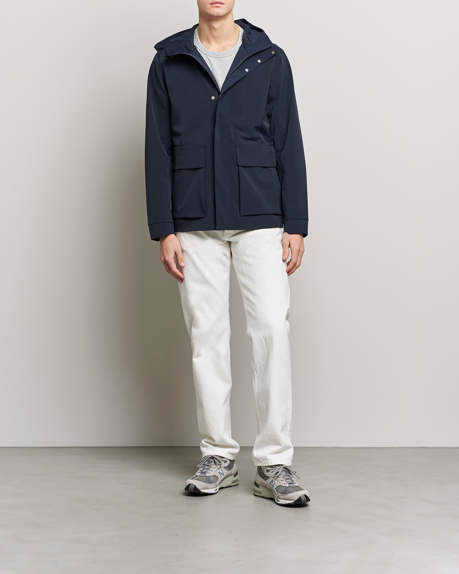 Homme | Manteaux Et Vestes | NN07 | Beck Waterproof Field Jacket Navy Blue