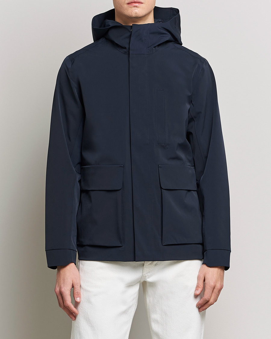 Homme | Manteaux Et Vestes | NN07 | Beck Waterproof Field Jacket Navy Blue