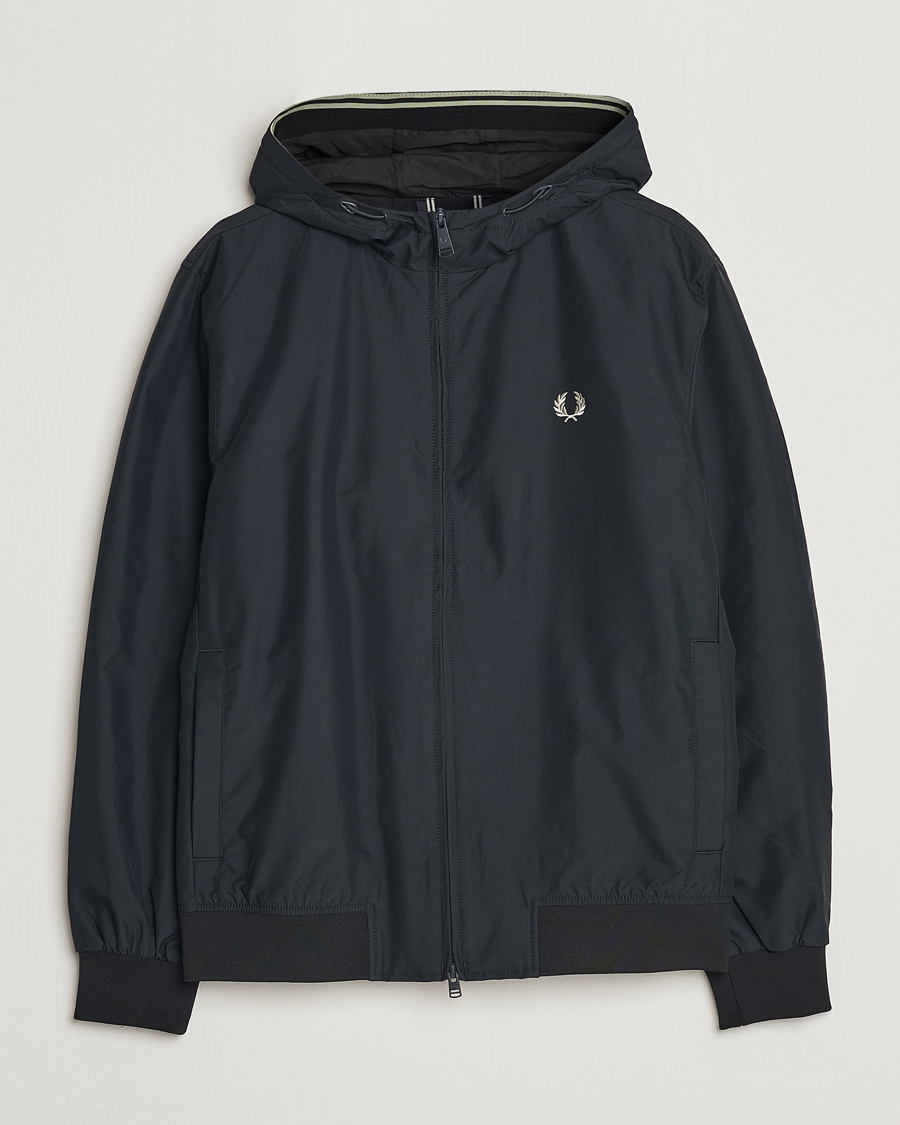 Homme | Manteaux Et Vestes | Fred Perry | Hooded Brentham Jacket Night Green