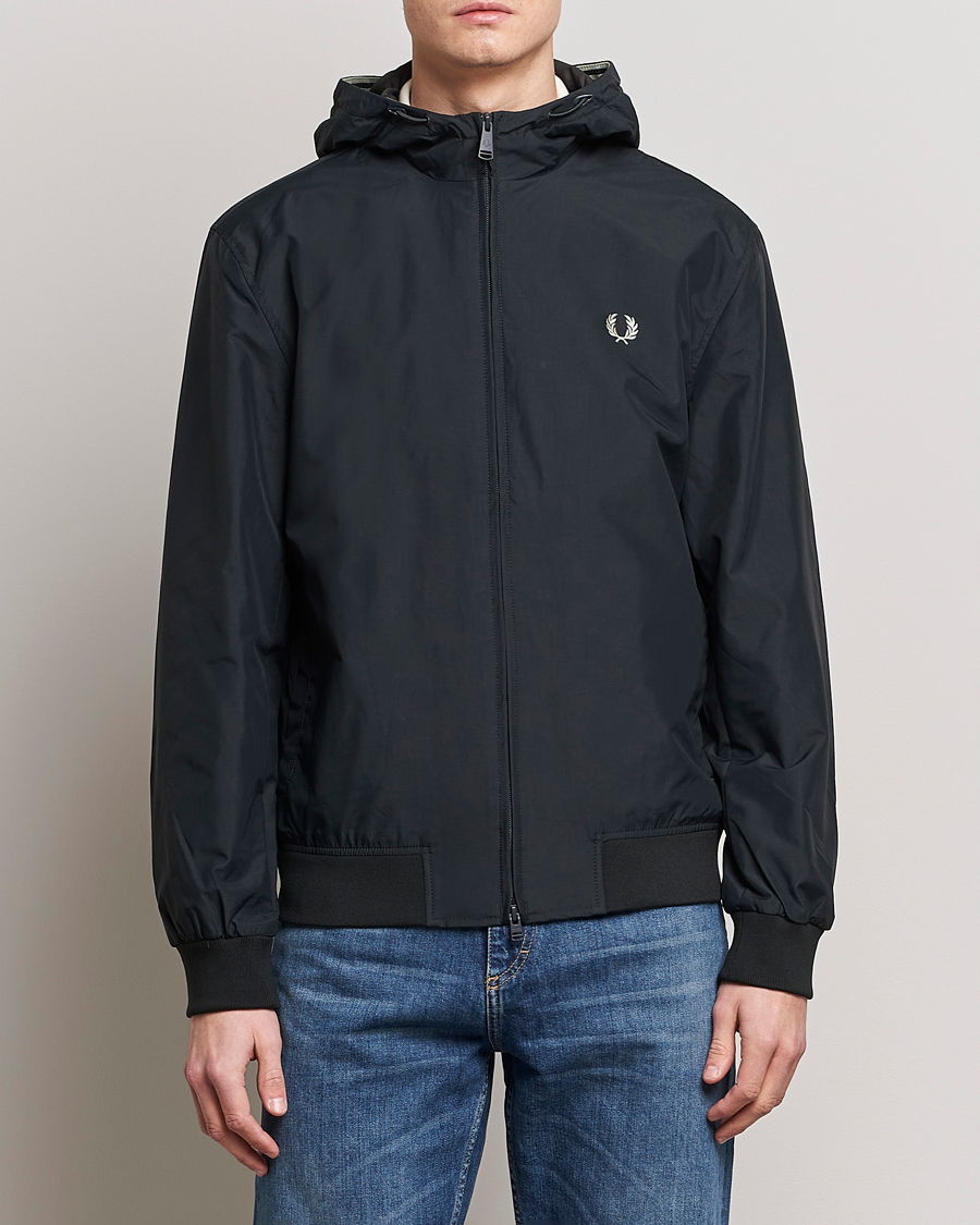 Homme | Manteaux Et Vestes | Fred Perry | Hooded Brentham Jacket Night Green