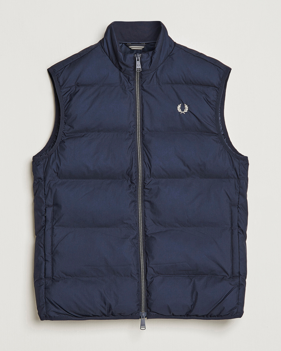 Homme | Gilets | Fred Perry | Insulated Gilet Vest Navy