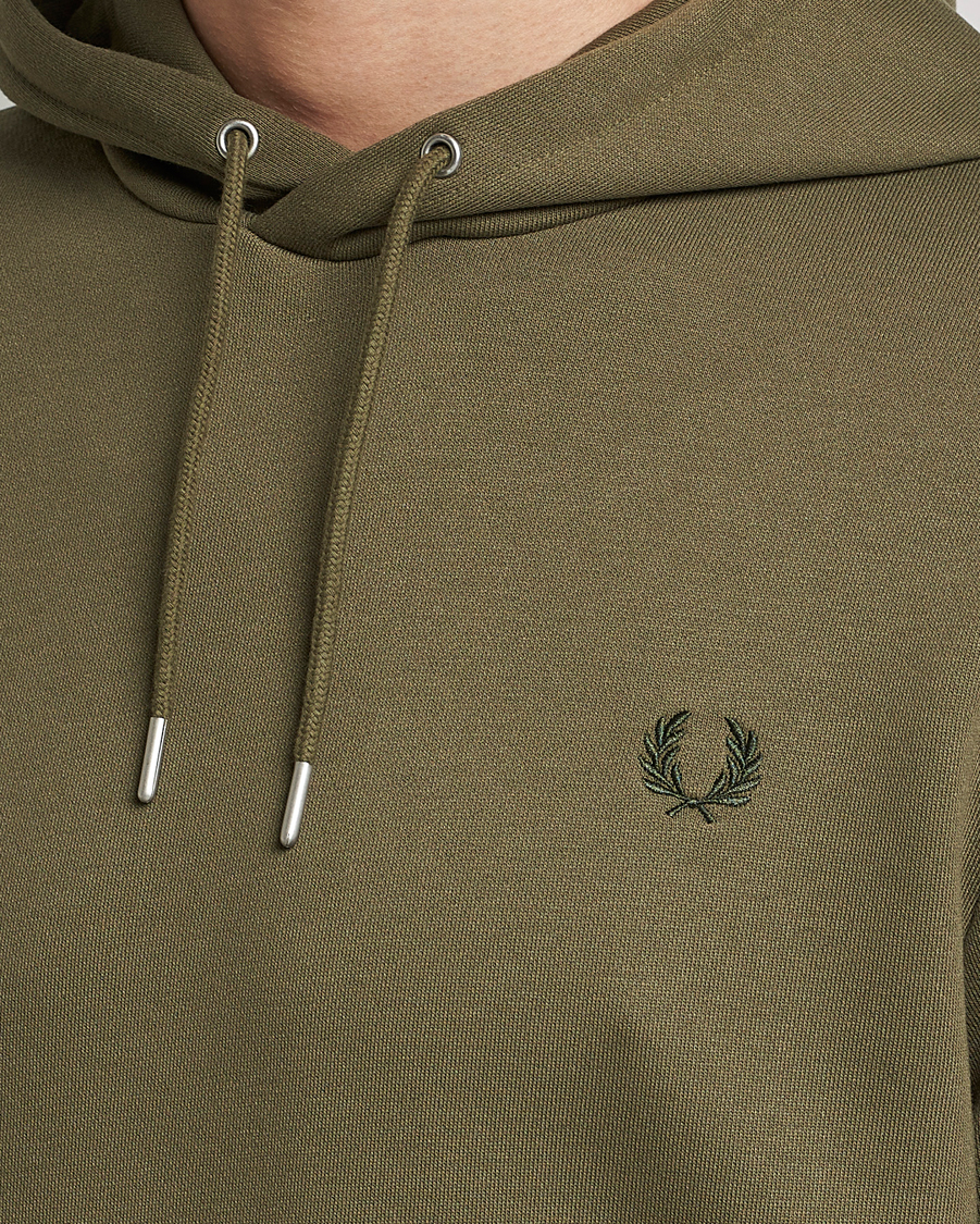Homme | Pulls Et Tricots | Fred Perry | Tipped Hooded Sweatshirt Unifrom Green
