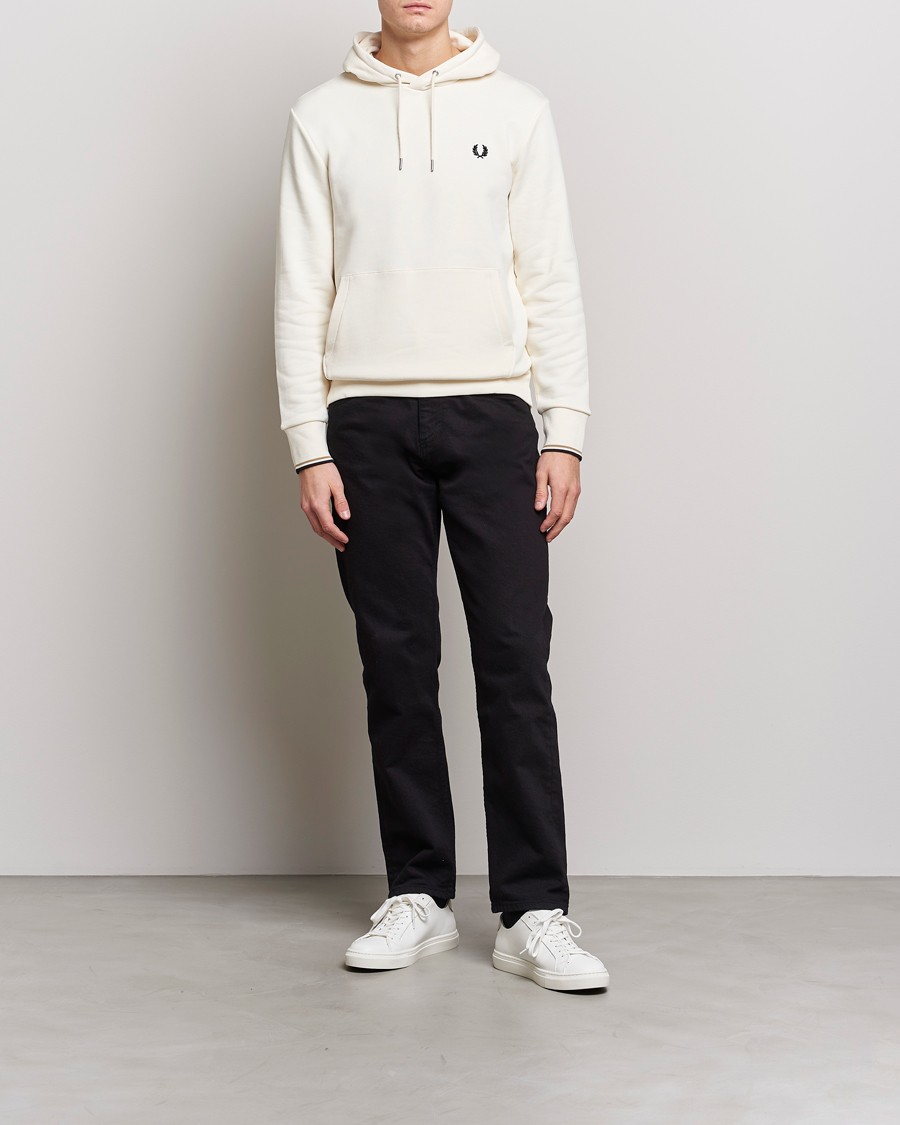 Homme | Pulls Et Tricots | Fred Perry | Tipped Hooded Sweatshirt Ecru