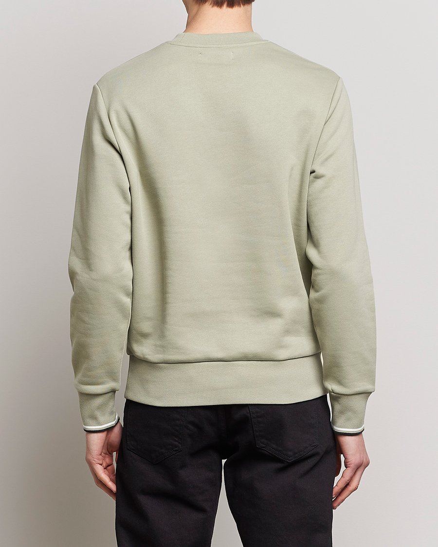 Homme | Pulls Et Tricots | Fred Perry | Crew Neck Sweatshirt Sea Gras