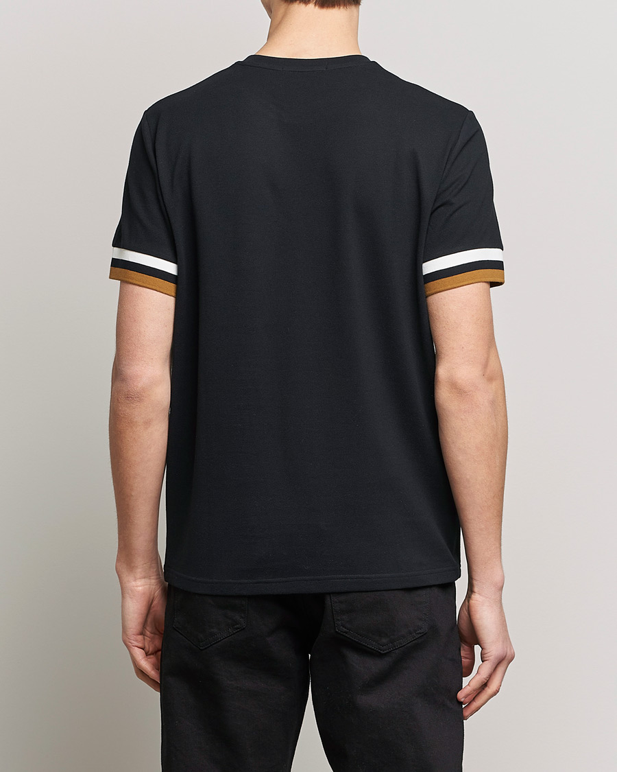 Homme | T-shirts | Fred Perry | Boled Tipped Pique T-Shirt Black