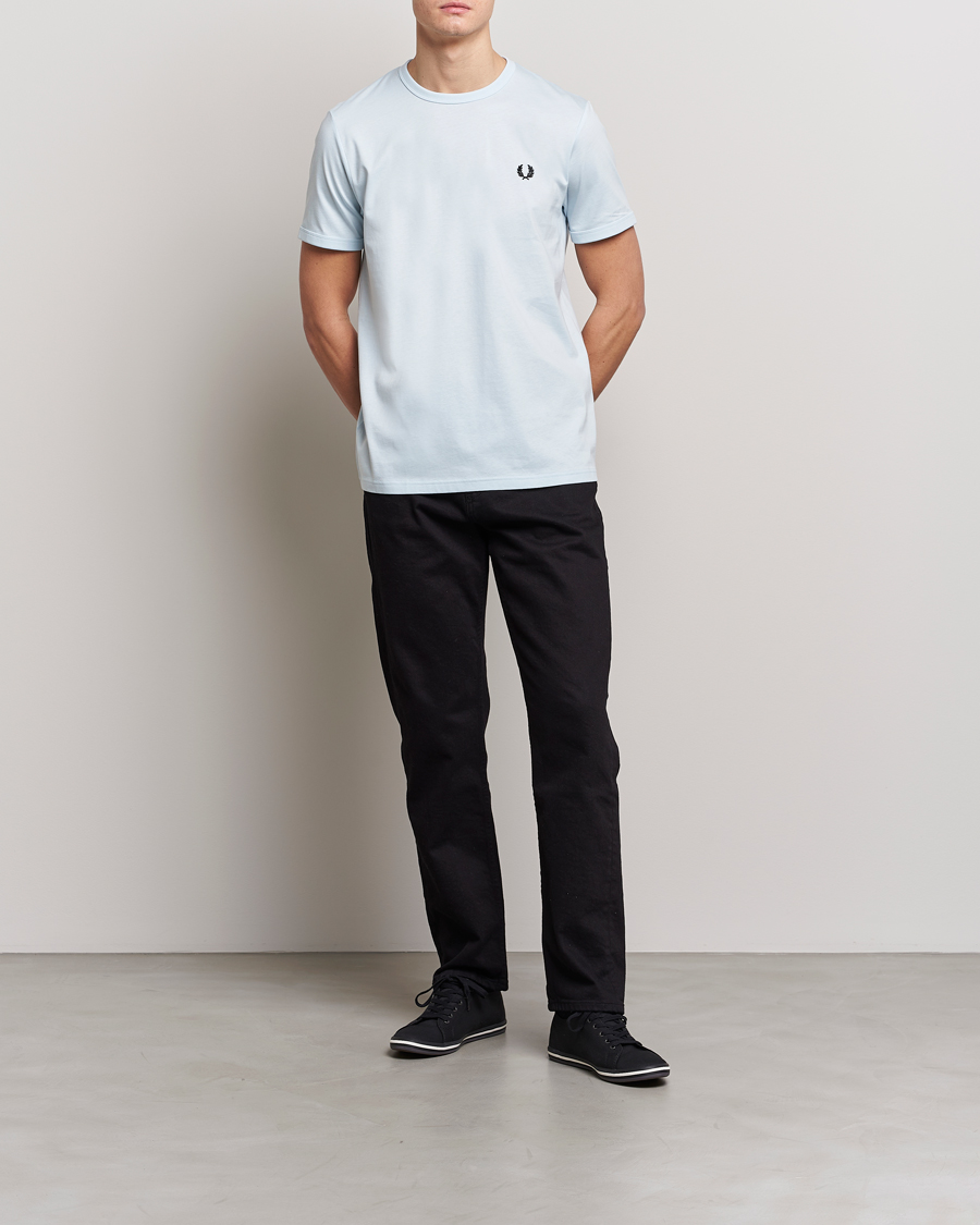 Homme | T-shirts | Fred Perry | Ringer T-Shirt Light Ice