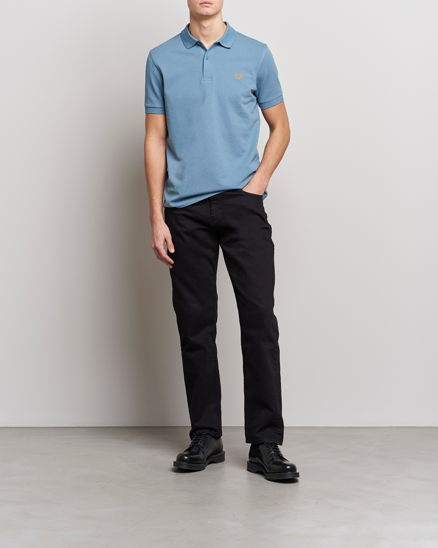Homme | Polos | Fred Perry | Plain Polo Shirt Ash Blue