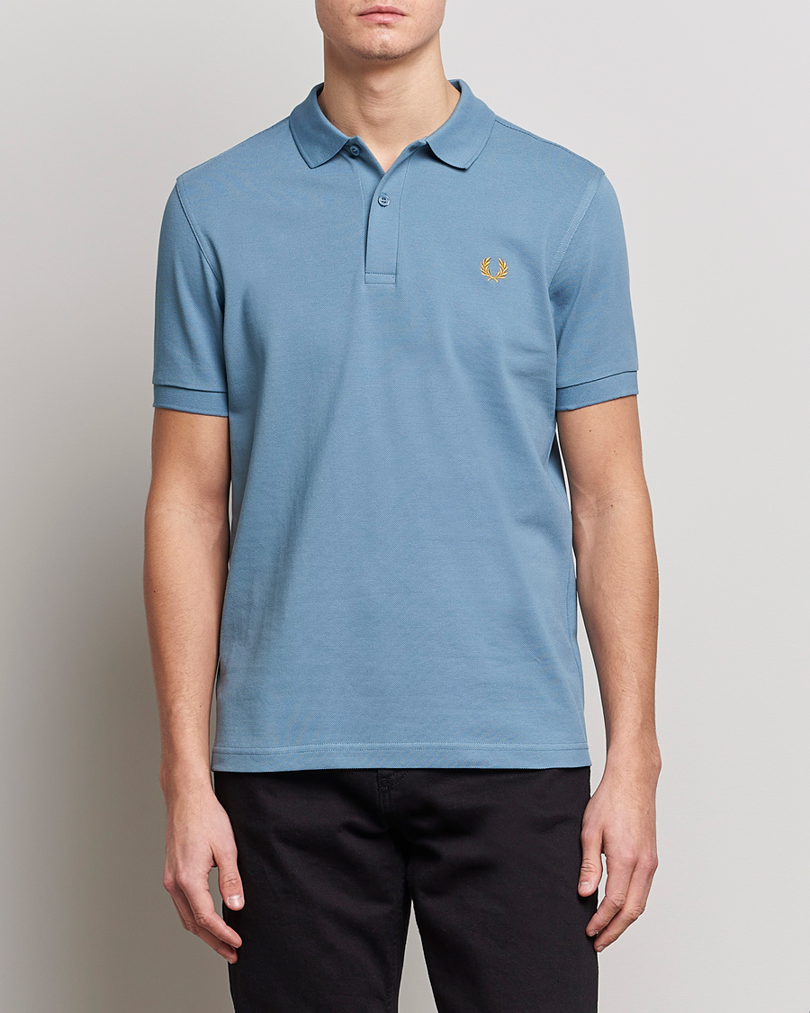 Homme | Polos | Fred Perry | Plain Polo Shirt Ash Blue