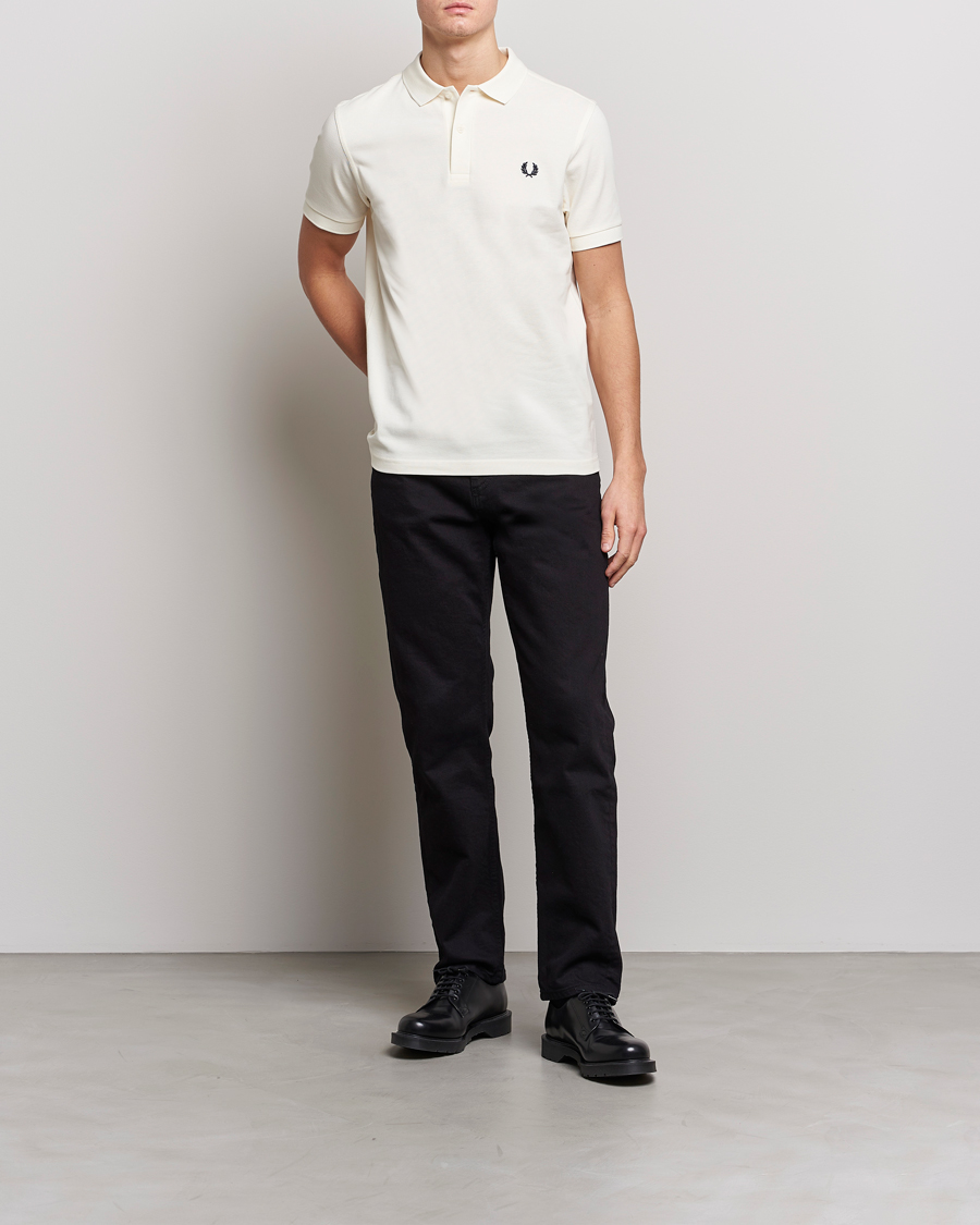 Homme | Polos | Fred Perry | Plain Polo Shirt Ecru