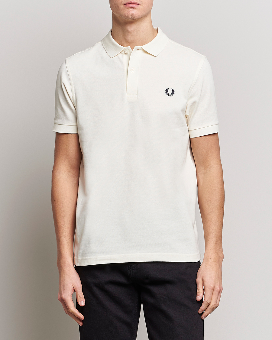 Homme | Polos | Fred Perry | Plain Polo Shirt Ecru