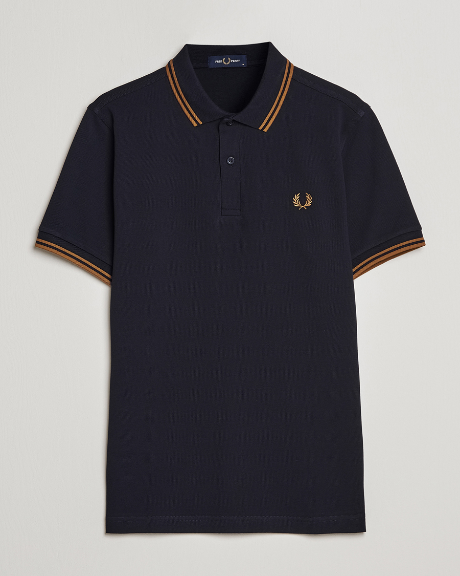 Homme | Polos | Fred Perry | Twin Tipped Polo Shirt Navy