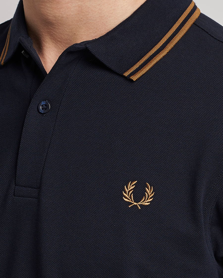 Homme | Polos | Fred Perry | Twin Tipped Polo Shirt Navy