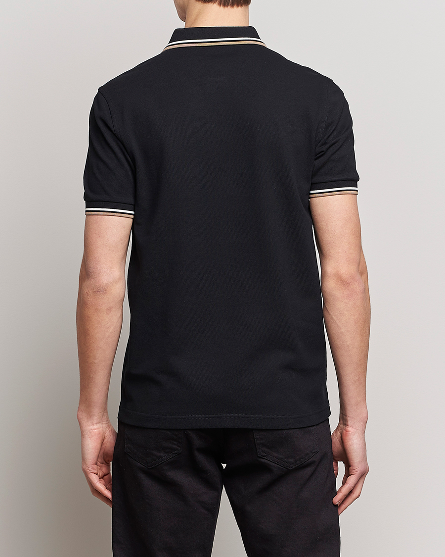 Homme | Polos | Fred Perry | Twin Tipped Polo Shirt Black