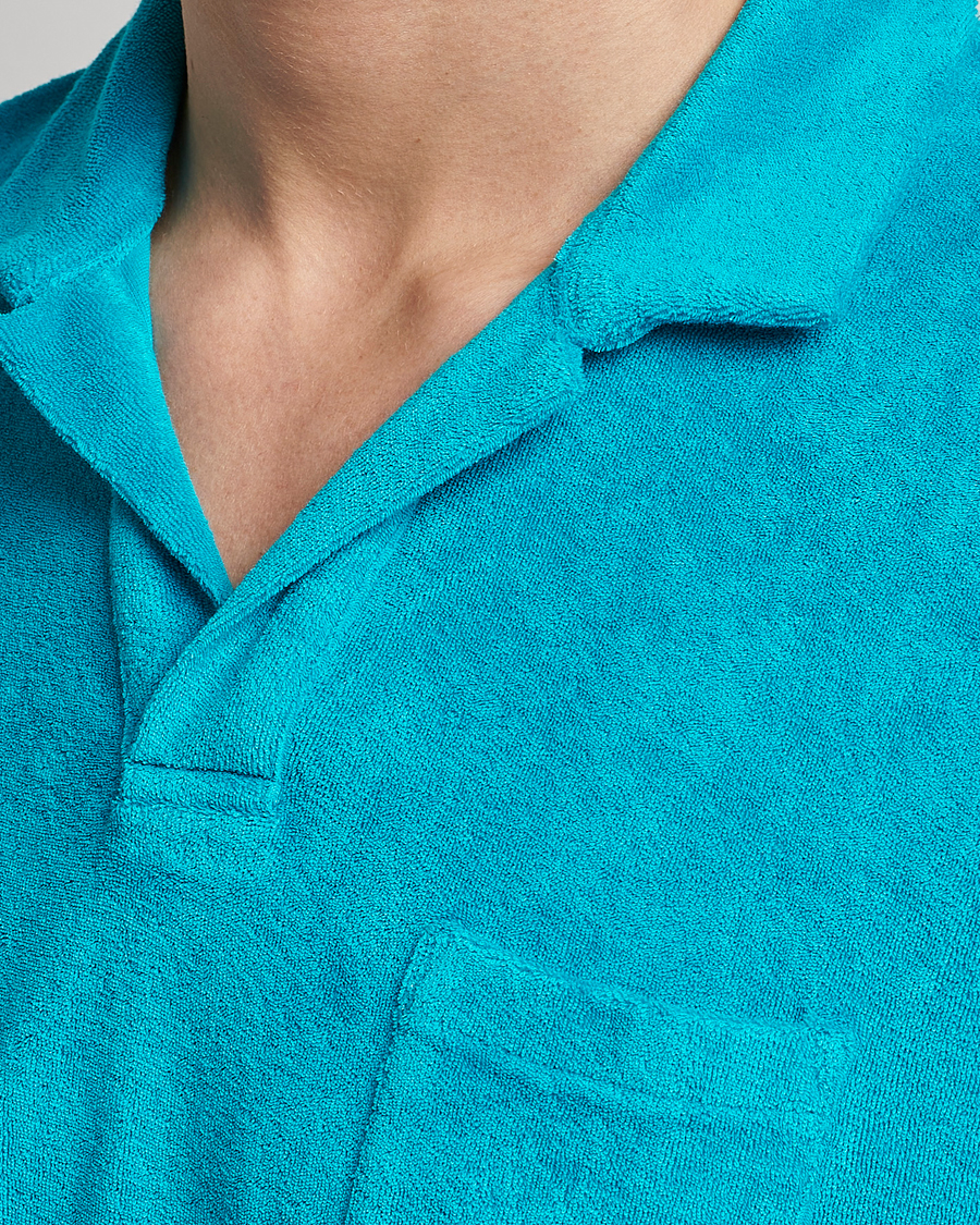 Homme | Polos | Orlebar Brown | Terry Polo Crystal Sea