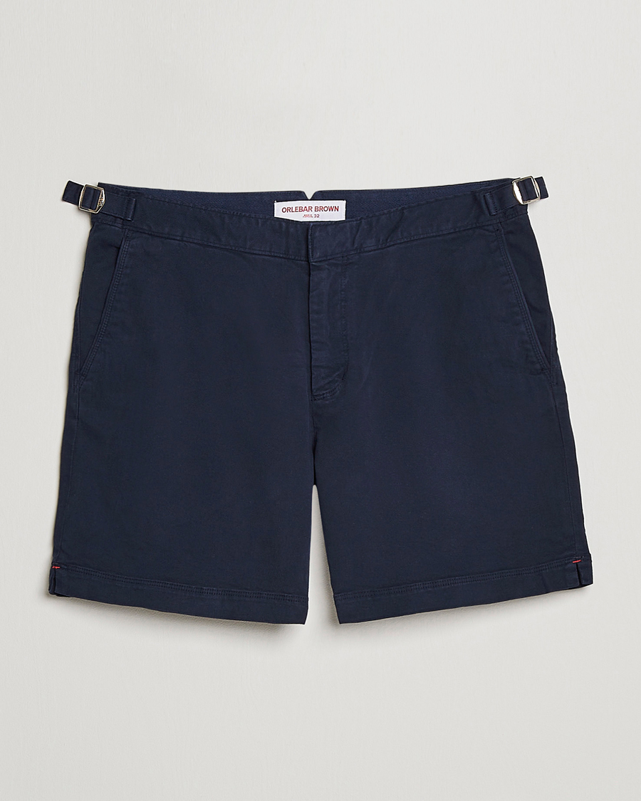 Homme | Shorts | Orlebar Brown | Bulldog Cotton Stretch Twill Shorts Dark Navy
