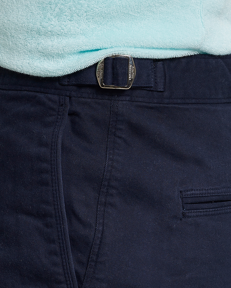 Homme | Shorts | Orlebar Brown | Bulldog Cotton Stretch Twill Shorts Dark Navy