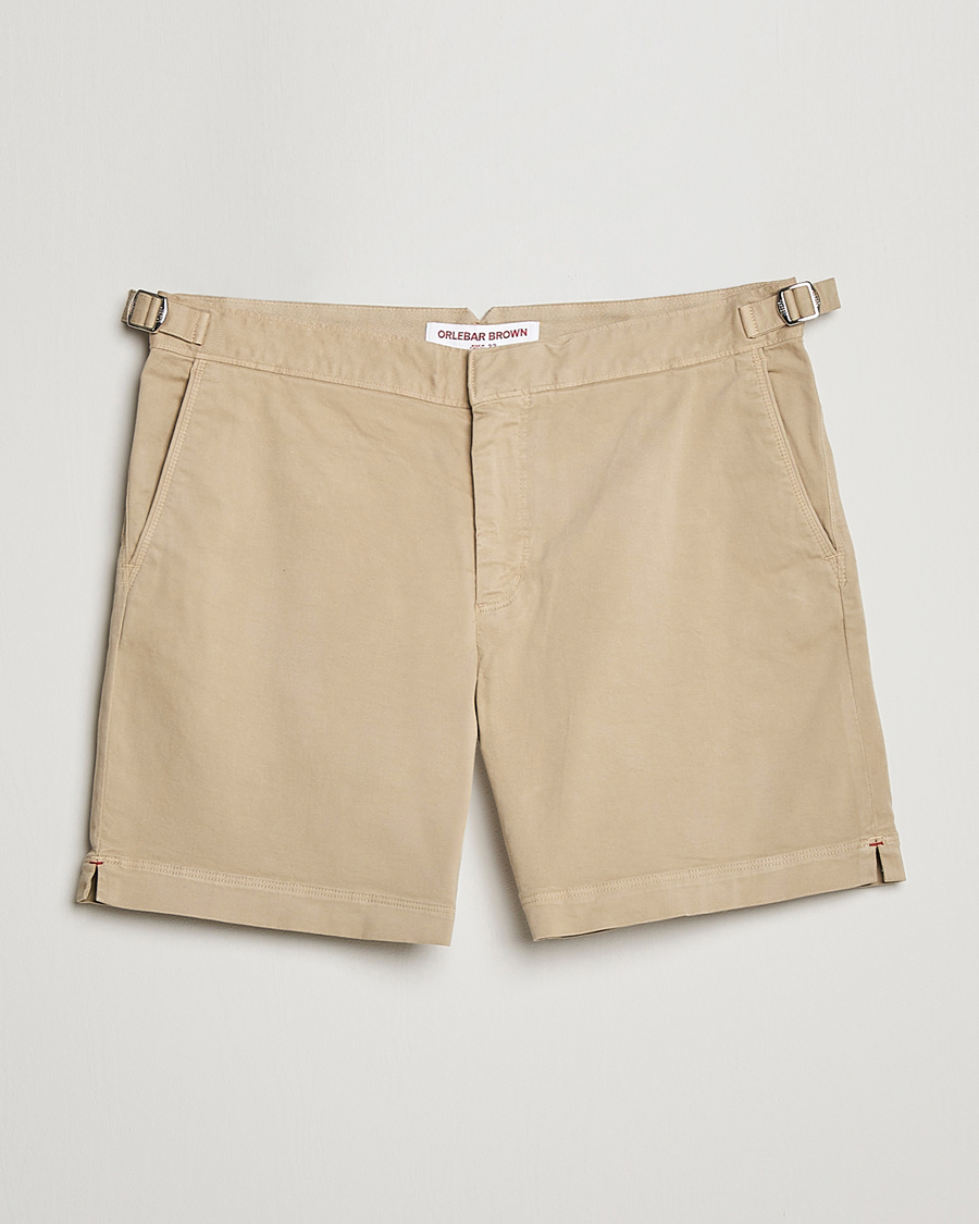 Homme | Shorts | Orlebar Brown | Bulldog Cotton Stretch Twill Shorts Sand Dune
