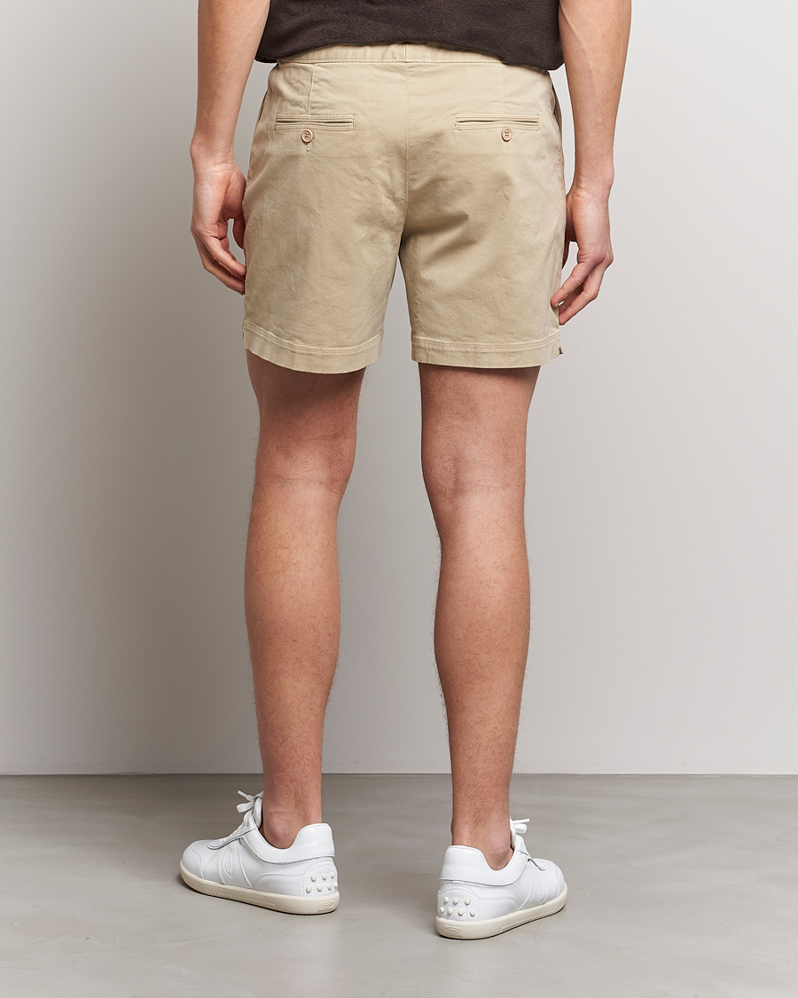 Homme | Shorts | Orlebar Brown | Bulldog Cotton Stretch Twill Shorts Sand Dune