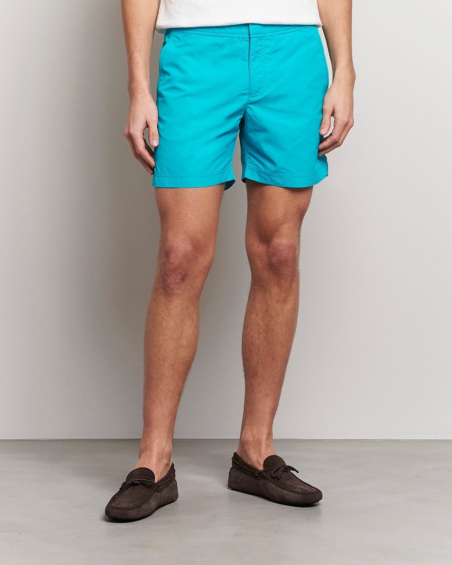 Homme | Maillots De Bain | Orlebar Brown | Bulldog II Medium Length Swim Shorts Crystal Sea