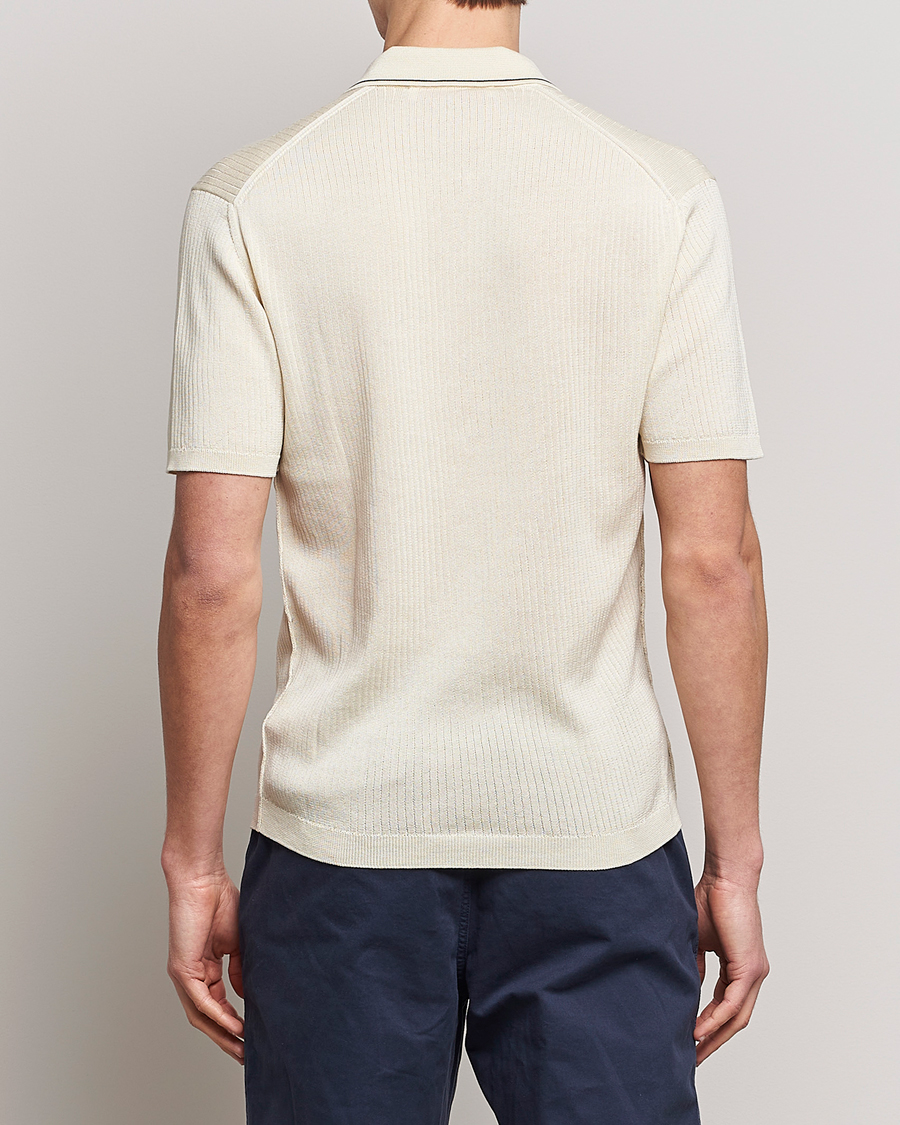Homme | Polos | Orlebar Brown | Maranon Organic Cotton Rib Tipping Polo Sea Mist
