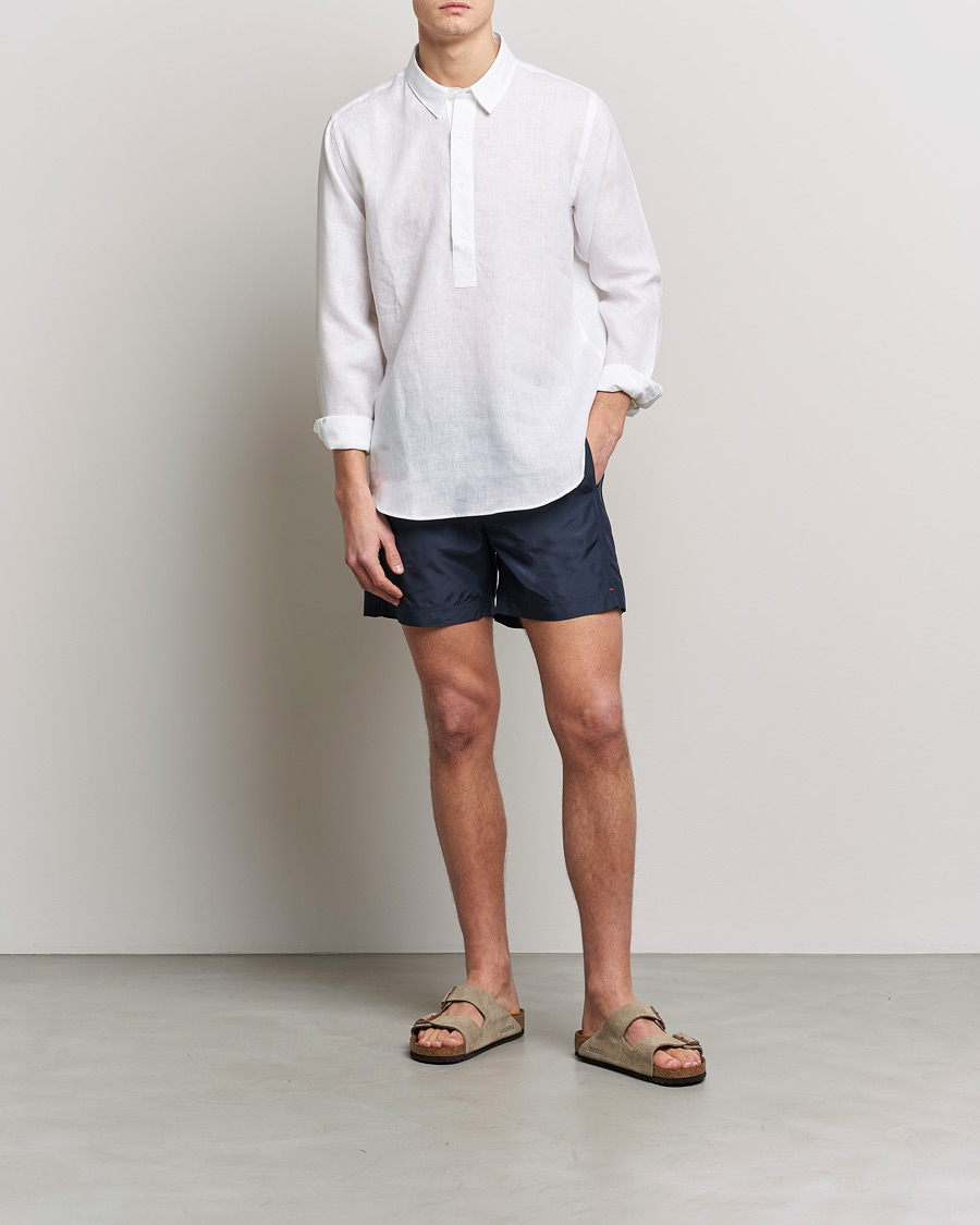 Homme | Chemises | Orlebar Brown | Percy Smart Linen Shirt White