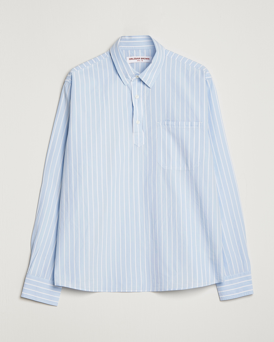 Homme | Chemises | Orlebar Brown | Shanklin Relaxed Fit Overhead Shirt Serenity Blue